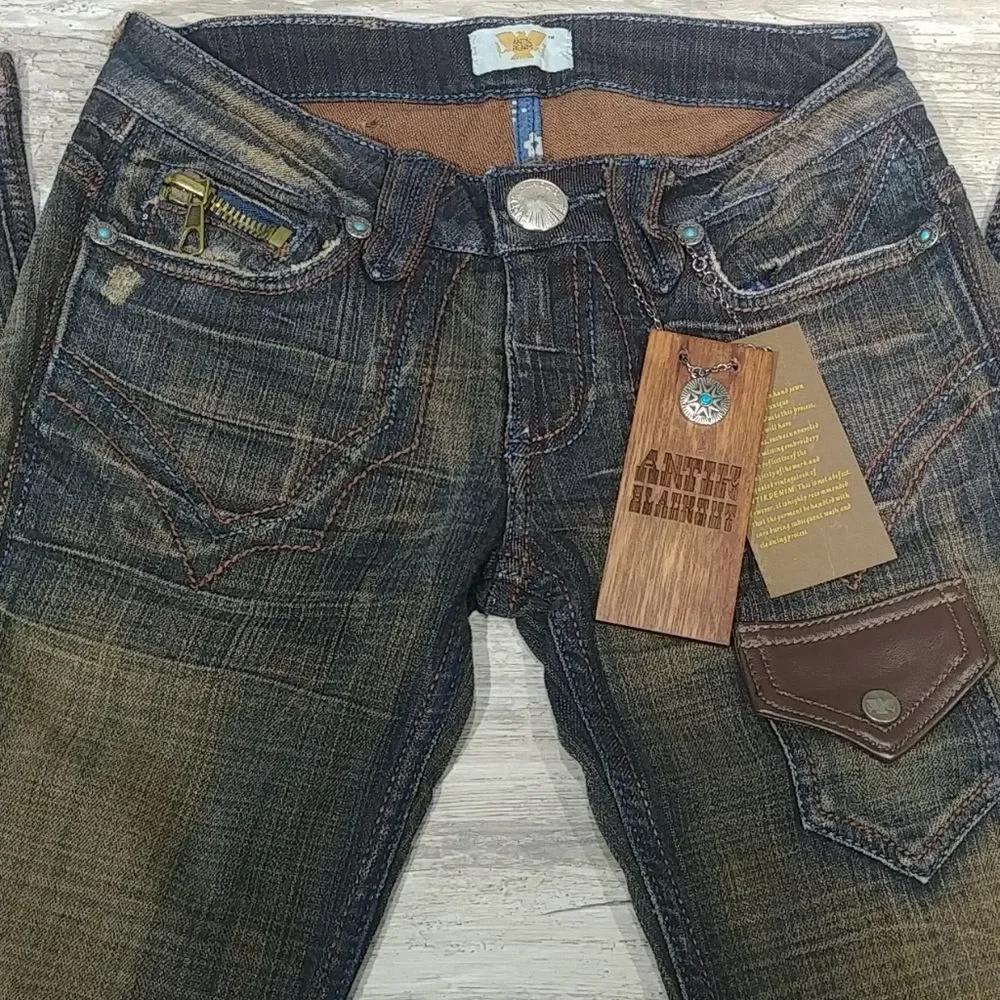Antik Women's Southwestern Blackout Jeans 25 - Picture 3 of 6